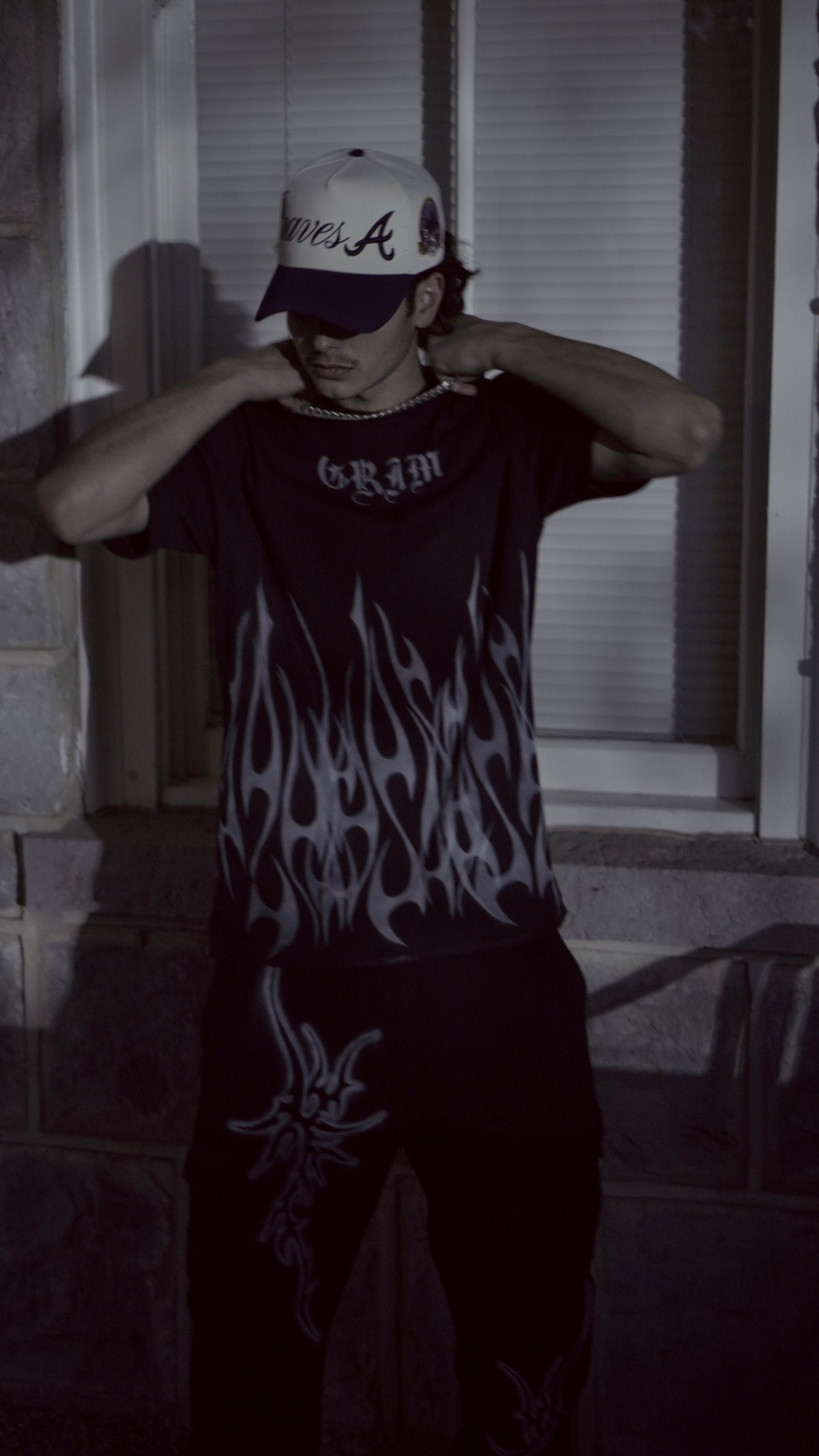 GRIM FLAME TEE (BLACK)