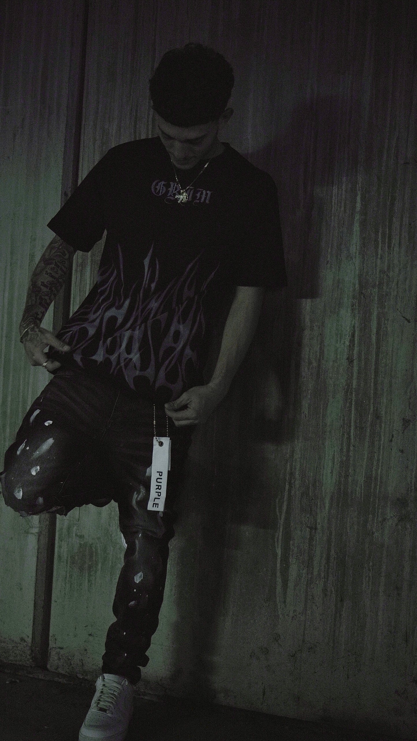 GRIM FLAME TEE (BLACK)